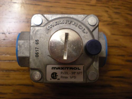 Maxitrol gas regulator rv20l 3/8&#034; npt for sale