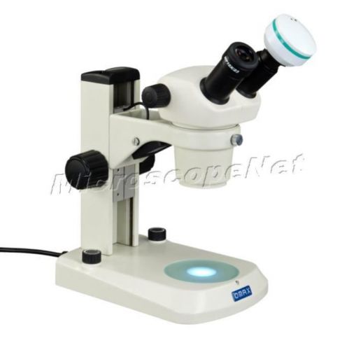 Omax 20x-40x stereo binocular microscope with dual led lights and 2mp usb camera for sale