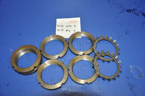 Bearing retainer nut &amp; washer n-11, w-11 for sale