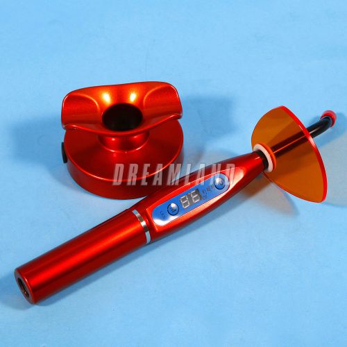 5w dental cordless wireless led lamp curing light w/ guide rod tip red for sale
