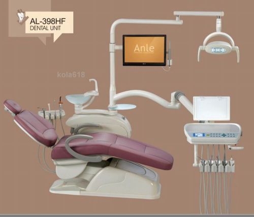 Computer Controlled Dental Unit Chair FDA CE Approved AL-398HF Soft Leather