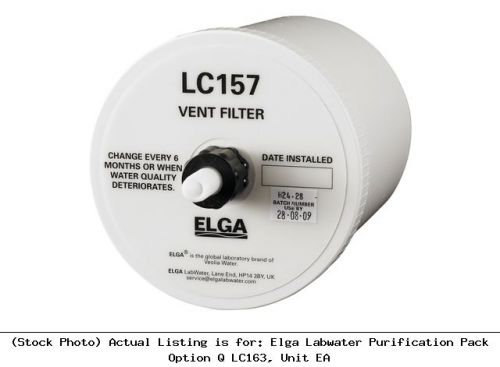 Elga labwater purification pack option q lc163, unit ea laboratory apparatus for sale