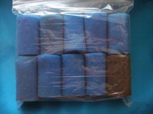 Bag Lot of 10 Laboratory Grade Foam Stoppers Size 30 mm