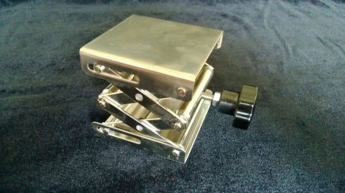 Lab jack lift support adjustable stainless 3&#034;x3&#034;