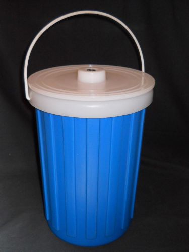Nalgene Blue 4000mL Insulated Round Bottom Flask Carrier Holder w/ Handle &amp; Lid