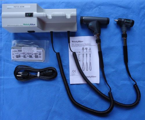 Welch allyn 76710-81m transformer/ otoscope/ ophthalmoscope- excellent condition for sale