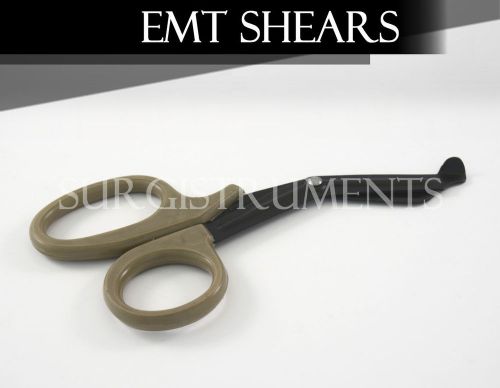 TAN - EMT Shears (Scissors) Bandage Paramedic EMS Supplies 7.25&#034; 7.25