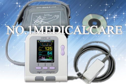 Contec08a ---digital blood pressure monitor + adult spo2 probe + color lcd,facto for sale