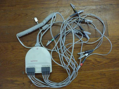 Marquette Model AM5 Acquisition Module With Cable and Clips; MAC 5000; Untested