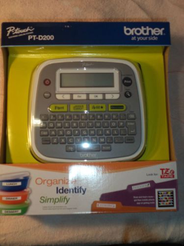 Brother P-Touch PT-D200 Label Thermal Printer TAPE INCLUDED NIB FREE SHIPPING