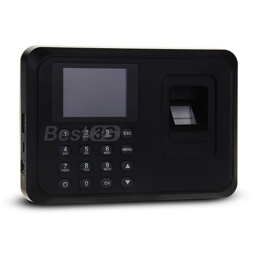 2.4 inch tft fingerprint attendance time clock recorder work usb for sale