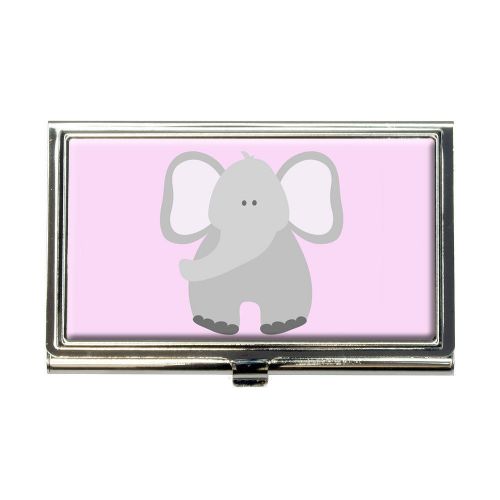 Elephant Cute Pastel Business Credit Card Holder Case