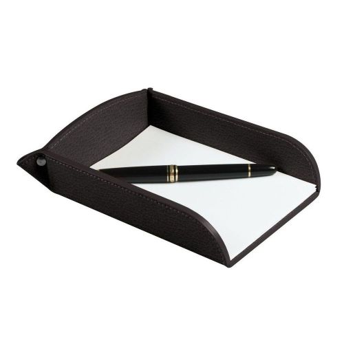 LUCRIN - Small A6 Paper holder - Granulated Cow Leather - Brown