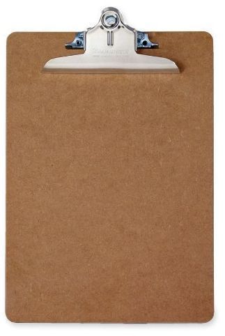 Recycled hardboard clipboard with high capacity clip memo size 5.75 for sale