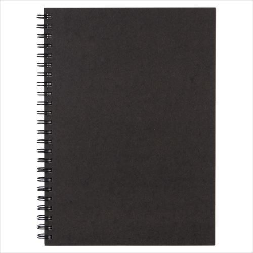 MUJI Moma Recycled paper double ring notebook plain A5 80 sheets dark gray Japan