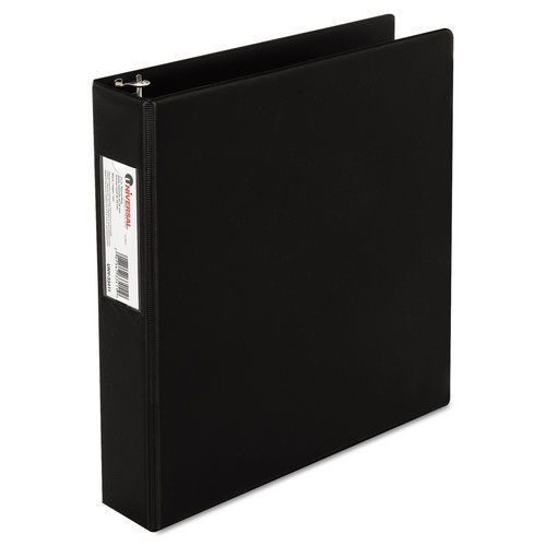 Universal unv33411 suede finish vinyl round ring binder with label holder, 1-1/2 for sale