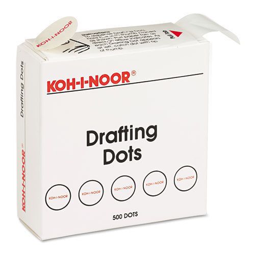 Adhesive drafting dots w/dispenser, 7/8in dia, white, 500/box for sale