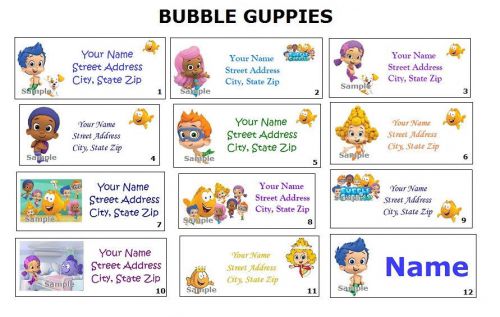 *CUTE * Bubble Guppies Return Address Labels &amp; Name Stickers
