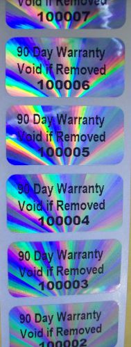 100 SUNRISE Hologram Warranty Protection Security Adhesive Sticker Labels Seals