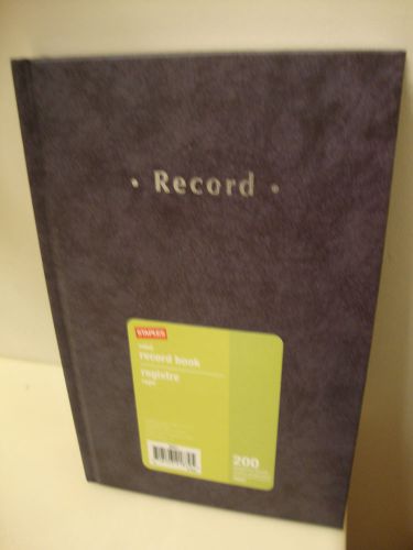 Staples Brand Ruled Record Book New w/Tags