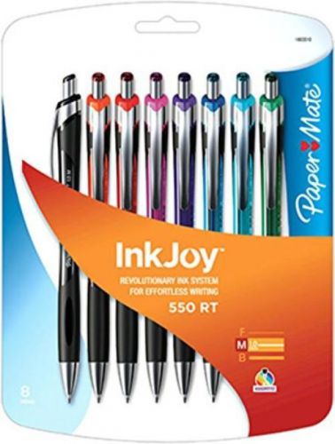 New inkjoy 550 retractable ballpoint pens, medium point, assorted ink colors, for sale