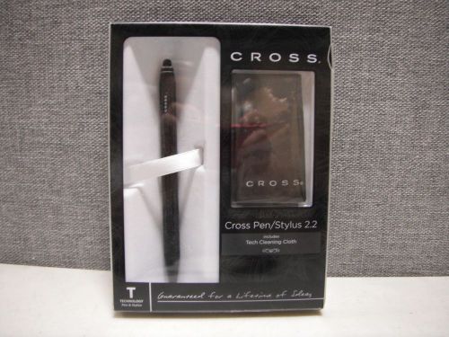 Cross Pen/Stylus 2.2 Cross Technology Black Ink With Cleaning Cloth