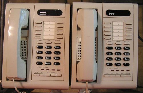 ITT EKS-308 Electronic Key Telephone 2 phones