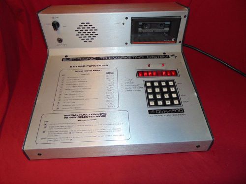 Electronic Telemarketing system JR model DVR-1500 with digital voice recorder