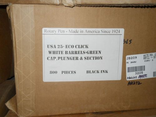 +++Rotary Pen Company Made in USA, 100 Lots for 24 cents per pen!  Black Ink+++