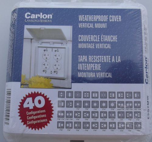 NEW CARLON  2 GANG OUTDOOR WEATHERPROOF BOX COVER