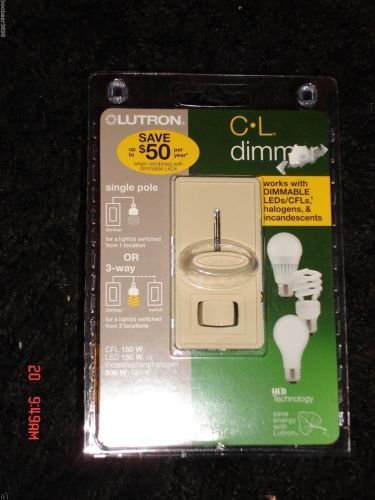 NEW LUTRON Iv Cfl/LED Dimmer TGCL-153PH-IV FREE SHIPPING CL DIMMER