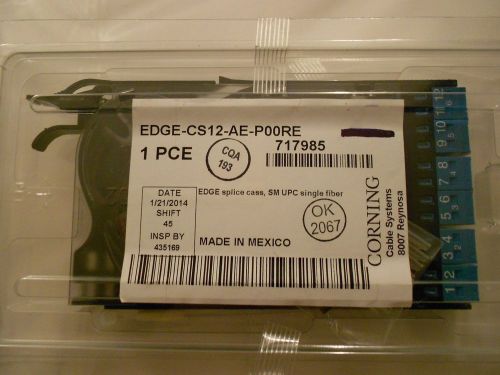 Corning EDGE Splice Cassette, 12 F, LC duplex, Single-mode UPC, single-fiber