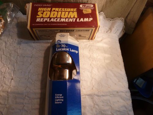 HIGH PRESSURE SODIUM Replacement Bulb Light Lamp 70 Watt Lucalox GE