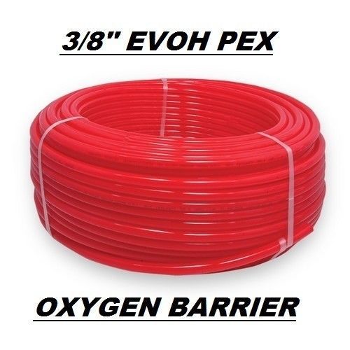 3/8&#034; x 600ft pex tubing oxygen barrier o2 evoh red 600 ft radiant floor heat for sale