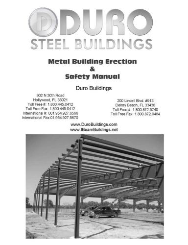 Duro steel diy prefab ibeam metal building rigid frame construction manual for sale