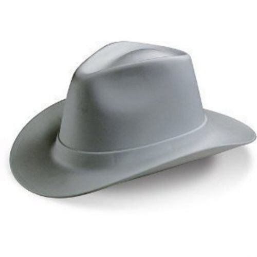 Vulcan VCB100 Gray Cowboy Style Hard Hat with 6-point Squeeze Lock Suspension