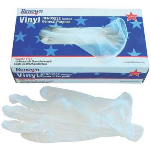Glove Vinyl X-Lg Powder-Free Renown Gloves REN05232 741224052320