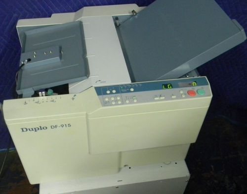 Duplo DF-915 Automatic Tabletop Folder! Fully Tested!  Meter count 77K.