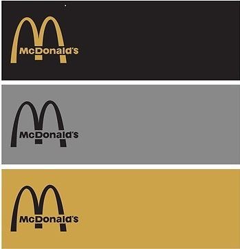 McDonlds Employee Name Badge 1X3 choice of Gold, Silver, or Black