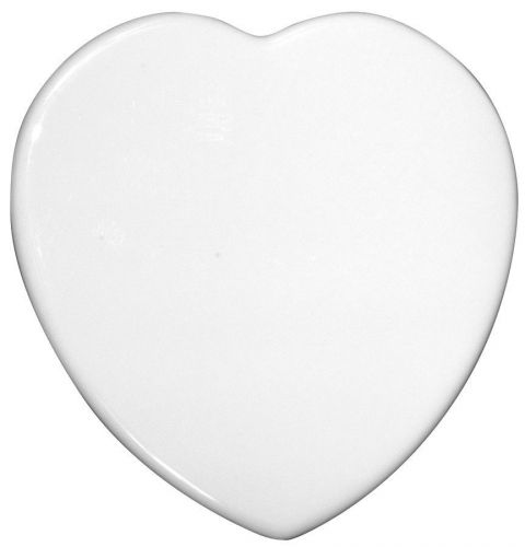 Overstock Sale: Sublimation Ceramic Heart Shaped Tiles, 6&#034;, Blank, #83003