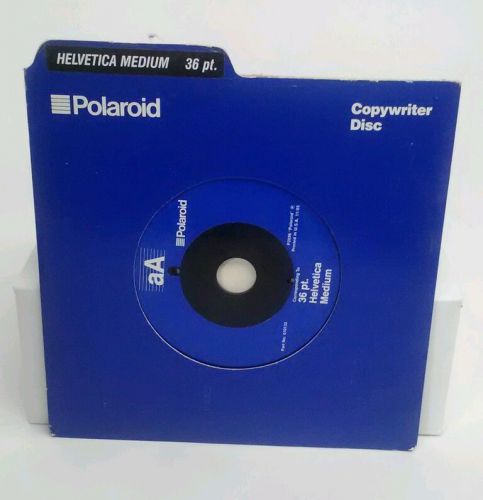 Polaroid Copywriter Disc Medium Helvetica 36 pt.