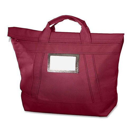 Courier Bag, Locking, Fire Resistant, 18&#034;x7&#034;x18&#034;, Burgundy. Sold as Each