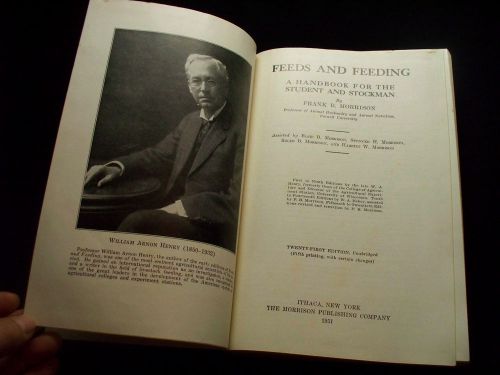 fEEDS AND FEEDING HAND BOOK 4 STUDENT &amp; STOCKMAN MORRISON 1951 21ST ED 50TH ANN.