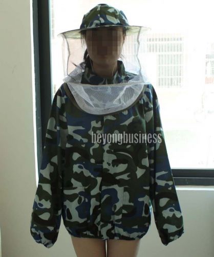 Beekeeping jacket with pants veil smock with front fastening zip bee suit equip for sale
