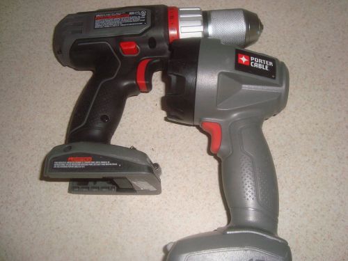 Porter Cable PCL180D 18V Cordless Drill/Driver &amp; PC1800L Work Flash light (New)