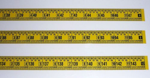 Workbench ruler - adhesive backed - 1&#034; wide x 12 ft long - left - fractional for sale