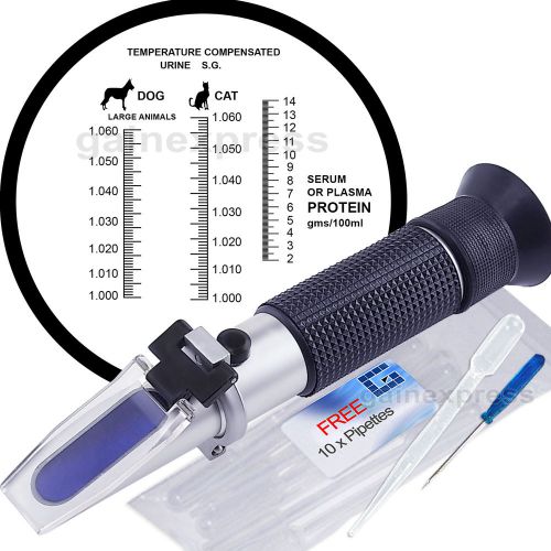 Clinic Pet Dog Cat RHC-300 ATC Refractometer Blood Protein Serum Plasma Urine