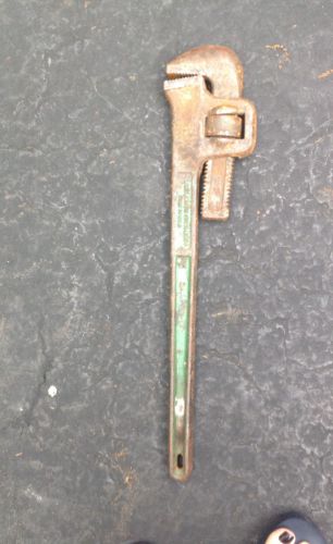 Vintage Green Walworth Walcopipe. 24&#034;  Straight Pipe Wrench Plumber Steamfitter