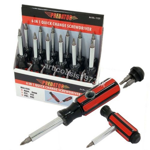 6 in 1 Quick Change Screwdriver and T-Type Screwdriver