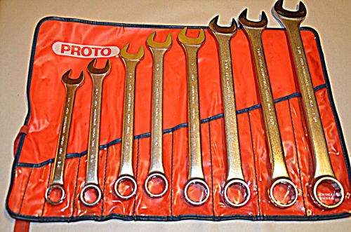 Proto wrench set, sae, 12 pt, 8 piece 3/4 inch to 1-1/4 inch &amp; free shipping for sale